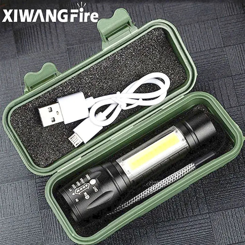 Rechargeable Zoom LED Flashlight