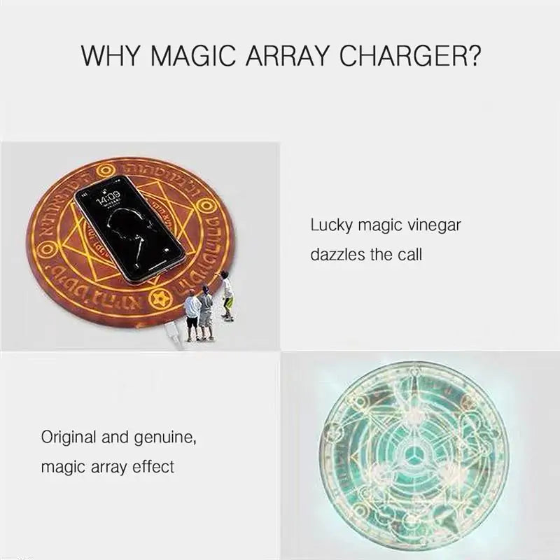 Precise Title: 10W Glowing Magic Array Wireless Charger