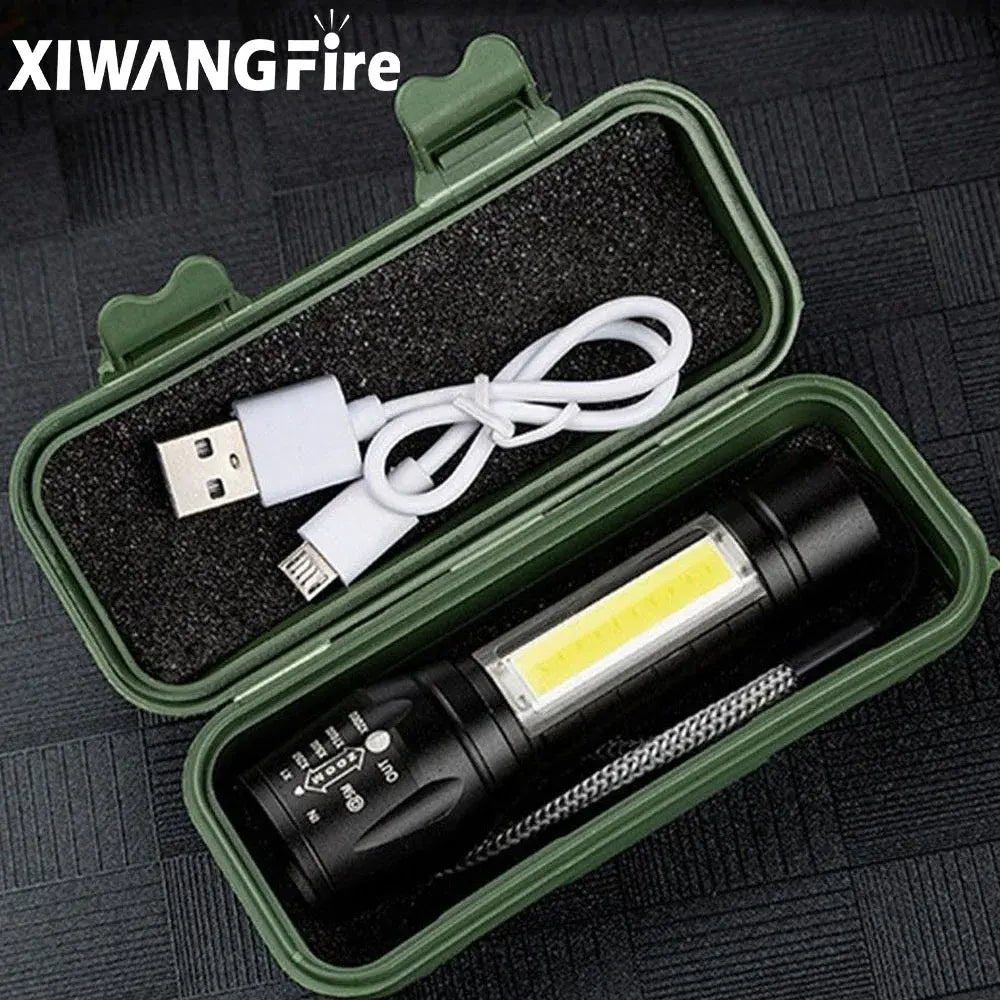 Rechargeable Zoom LED Flashlight