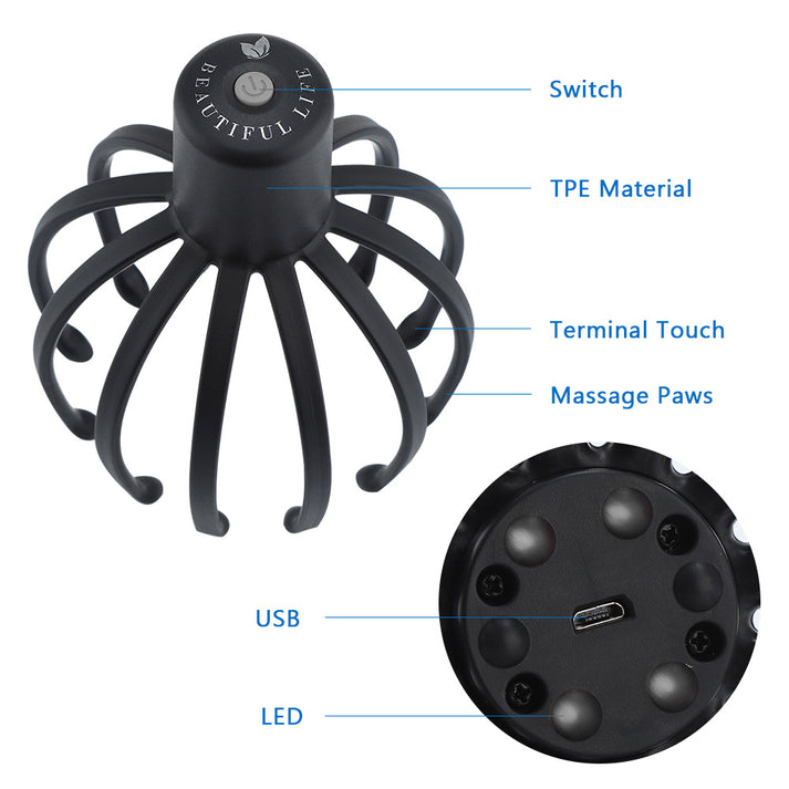 RelaxRange™ Electric Octopus Scalp Massager