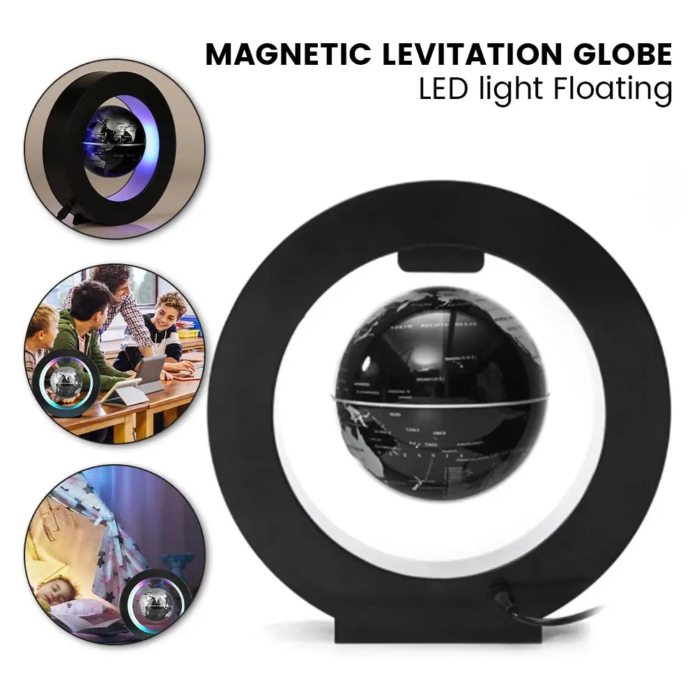 World Map Magnetic Levitation